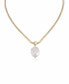 ფოტო #2 პროდუქტის Baroque Cultured Freshwater Pearl Pendant 18K Gold-Plated Snake Chain Necklace