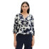 ფოტო #1 პროდუქტის TOM TAILOR Printed V-Neck Blouse