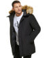Фото #7 товара Men's Long Parka with Faux-Fur Lined Hood