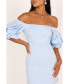 ფოტო #2 პროდუქტის Fern Puff Sleeve Mini Women's Dress