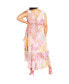 ფოტო #3 პროდუქტის Plus Size Aliya Print Maxi Dress
