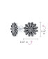 ფოტო #4 პროდუქტის Retro Style Floral Garden Party Flower You are My Sunshine Sunflower Stud Earrings For Women Oxidized Sterling Silver