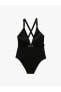 3Sak20016Bm Siyah 999 Kadın Elastan Swimwear Mayo