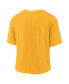 ფოტო #4 პროდუქტის Women's Gold, Black Pittsburgh Steelers High Hip Fashion T-shirt