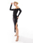 Only bardot maxi dress in black M - фото #2