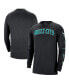Фото #1 товара Men's Black Charlotte Hornets 2023/24 City Edition Max90 Expressive Long Sleeve T-shirt