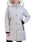 ფოტო #1 პროდუქტის Women's Faux-Fur-Trim Hooded Puffer Coat