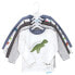 Hudson Baby Infant and Toddler Boy Long Sleeve T-Shirts, Dinosaur Size 12M