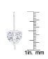 Серьги Macy's Cubic Zirconia Heart