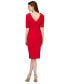 Women's Short-Sleeve Sheath Dress