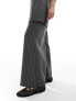 Reclaimed Vintage wide leg tailored trouser in pinstripe co-ord