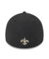 Фото #3 товара Men's Black New Orleans Saints 2023 NFL Draft 39THIRTY Flex Hat