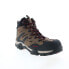 Фото #2 товара Wolverine Wilderness Mid WP Composite Toe Mens Brown Wide Hiking Boots 10