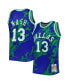 Фото #1 товара Men's Steve Nash Blue Dallas Mavericks 1998-99 Hardwood Classics Marble Swingman Jersey