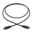 Фото #1 товара Tripp U040-003-C-5A USB-C Cable (M/M) - USB 2.0 - 5A (100W) Rated - 3 ft. (0.91 m) - 0.914 m - USB C - USB C - USB 2.0 - Male/Male - Black