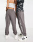 COLLUSION Unisex logo joggers in dark grey