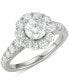 Фото #5 товара Diamond Round Halo Bridal Set (3 ct. t.w.) in 18k White Gold