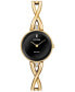 ფოტო #1 პროდუქტის Women's Eco-Drive Gold-Tone Stainless Steel Bangle Bracelet Watch 23mm EX1422-54E