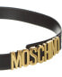 Фото #2 товара Moschino Leather Belt Men's Black 105