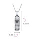 Hanukkah Judaic Parchment Mezuzah Pendant Kabbalah Necklace For Bat Mitzvah For Women Sterling Silver Серебристый, 18 - фото #2