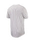 ფოტო #3 პროდუქტის Men's White, Garnet Florida State Seminoles Pinstripe Replica Full-Button Baseball Jersey