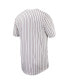 Men's White, Garnet Florida State Seminoles Pinstripe Replica Full-Button Baseball Jersey