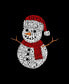 Men's Christmas Snowman Raglan Baseball Word Art T-shirt
