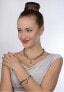 Necklace made of real metallic blue pearls JL0561