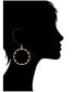 ფოტო #3 პროდუქტის Cubic Zirconia Front Facing Hoop Cluster Earrings