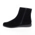 David Tate Zest Womens Black Narrow Suede Zipper Ankle & Booties Boots