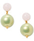 Gold-Tone Bright Spots Drop Earrings