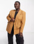 Фото #1 товара Noisy May Curve tailored blazer in camel