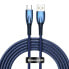Фото #1 товара Kabel przewód do szybkiego ładowania Glimmer USB-A - USB-C 2m - niebieski