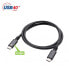 Фото #1 товара IC Intracom Techly 362602 - 0.8 m - USB C - USB C - USB4 Gen 3x2 - 40000 Mbit/s - Black