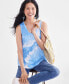 Фото #2 товара Women's Printed V-Neck Tank Top, Created for Macy's