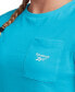 ფოტო #4 პროდუქტის Women's Active Small-Logo Pocket Cotton T-Shirt