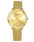 ფოტო #1 პროდუქტის Women's Gold Tone Mesh Stainless Steel Bracelet Watch 38mm