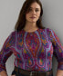 ფოტო #3 პროდუქტის Plus Size Printed Crewneck Sweater