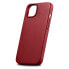 Фото #7 товара Чехол для iPhone 14 MagSafe Case Leather ICARER бордового цвета