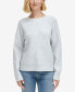 ფოტო #1 პროდუქტის Women's Ribbed Raglan-Sleeve Sweater
