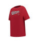 ფოტო #2 პროდუქტის Women's Cardinal Arkansas Razorbacks Script Tail Oversized Boyfriend T-shirt