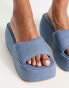 Фото #3 товара Daisy Street chunky sole sandals in denim