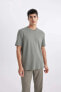 Erkek T-shirt A7808ax/gn928 Green