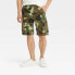 Фото #1 товара Goodfellow & Co Cargo Shorts Mens 38 Multicolor Camouflage Cotton Zip Fly Casual