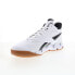 Фото #8 товара Reebok Zig Encore Mens White Synthetic Lace Up Lifestyle Sneakers Shoes