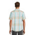 George Shirt Men's Small Multicolor Plaid Short Sleeves Classic Fit Button-Down