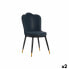 Фото #1 товара Кресло оболочка Синий Чёрный Позолоченный Сталь 53 x 58 x 67 cm (2 штук)
