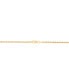 Фото #4 товара Polished Circle & Bar Rope Link 18" Lariat Necklace in 10k Gold