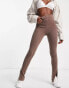 Фото #4 товара Topshop knitted extra long legging co ord in mocha