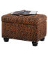 24" Printed Fabric 5th Avenue Storage Ottoman